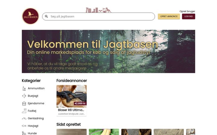 Screenshot of jagtbasen.com