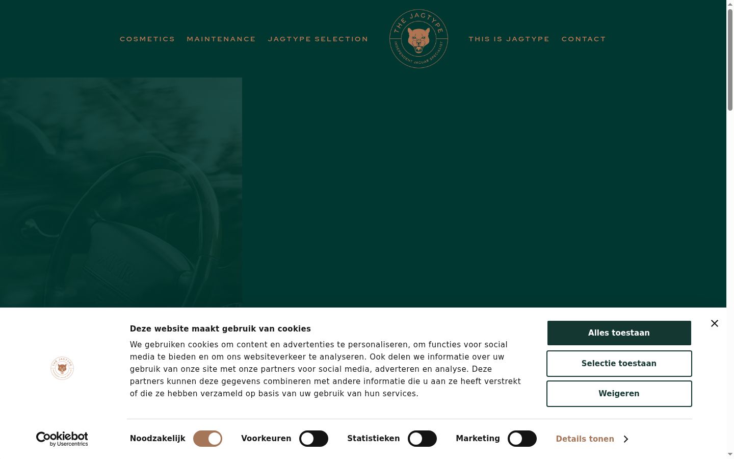 Screenshot van de toestemmingsbanner zoals getoond vóór enige interactie