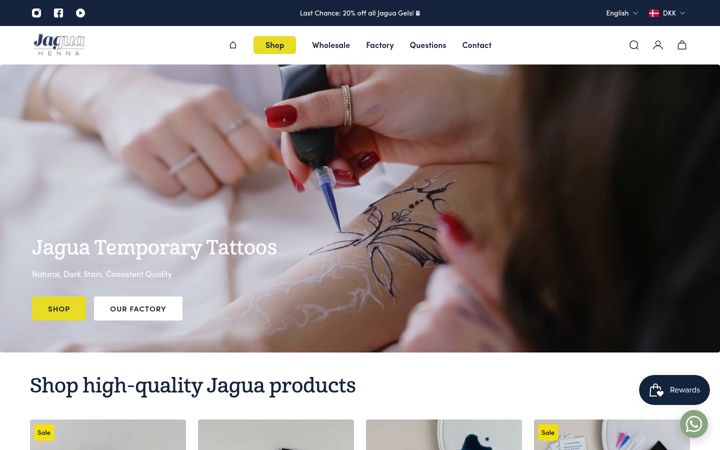 Screenshot of jaguahenna.com