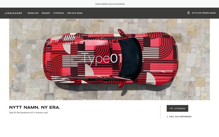 Screenshot of jaguar.se