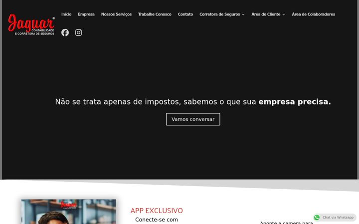 Screenshot of jaguarcontabilidade.com.br
