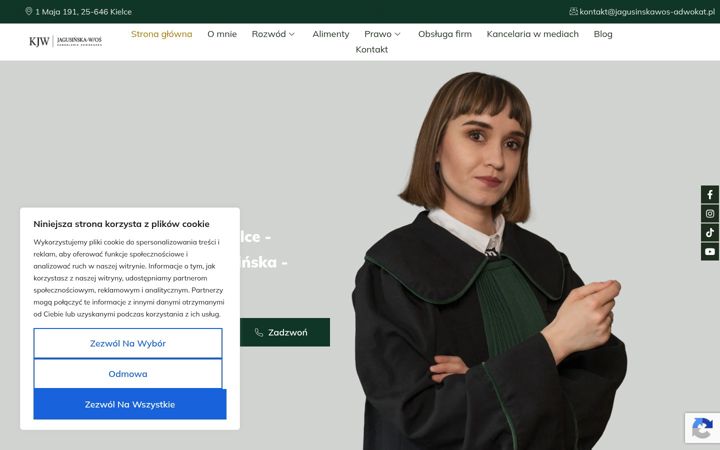 Screenshot of jagusinskawos-adwokat.pl