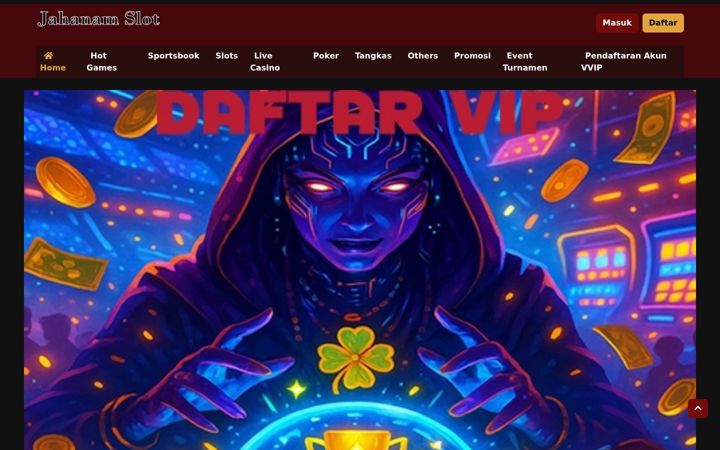 Screenshot of jahanamslot.com