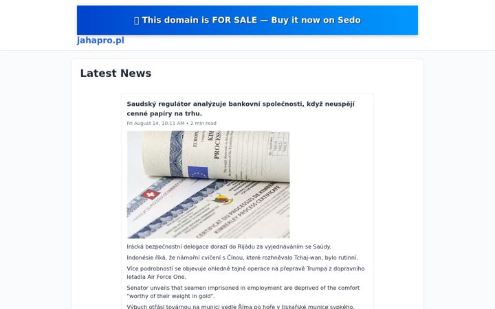 Screenshot of jahapro.pl