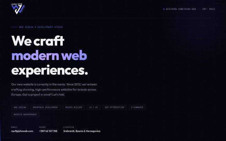 Screenshot of jahaweb.com
