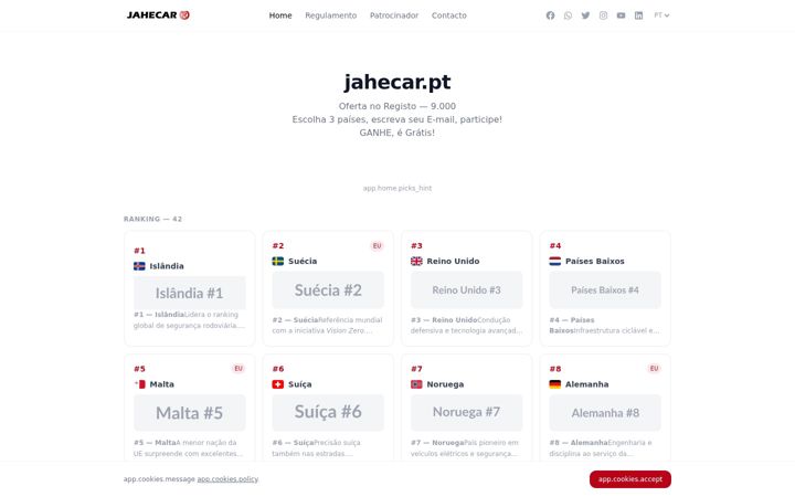 Screenshot of jahecar.pt