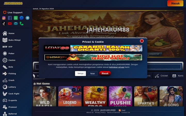 Screenshot of jaheharum88.net