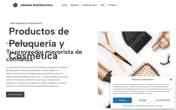 Screenshot of jaheshacosmetica.com