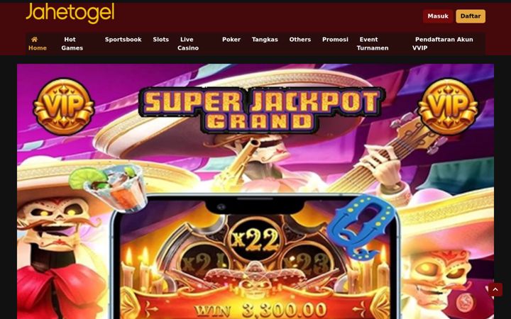 Screenshot of jahetogel.net
