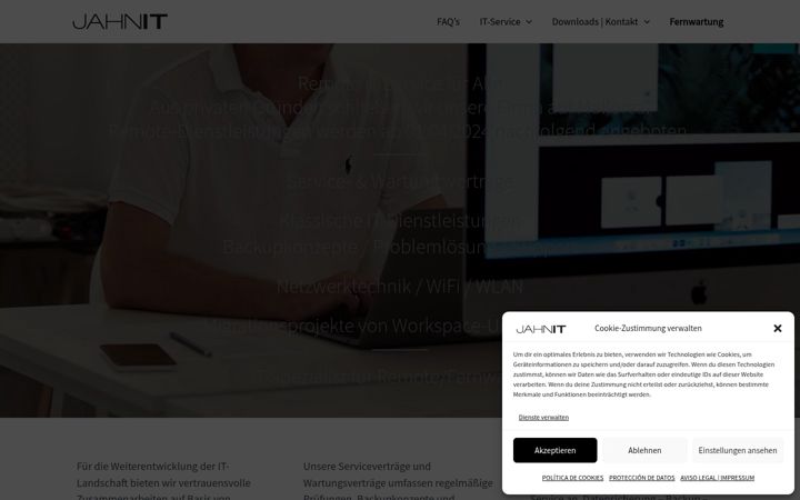 Screenshot of jahn-it.net