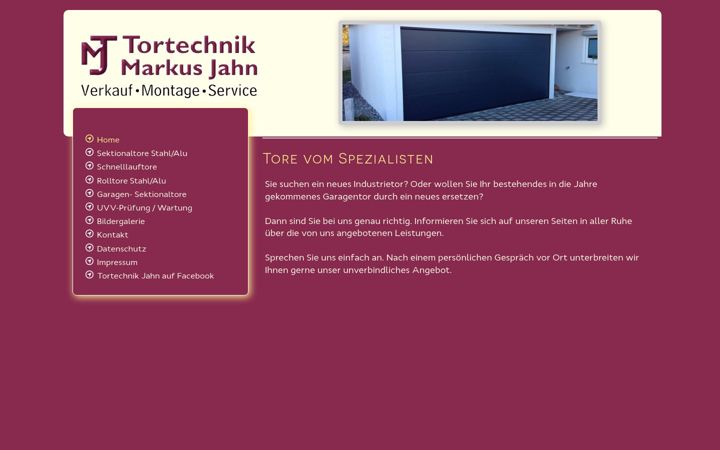 Screenshot of jahn-tortechnik.de