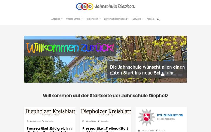 Screenshot of jahnschule-diepholz.de