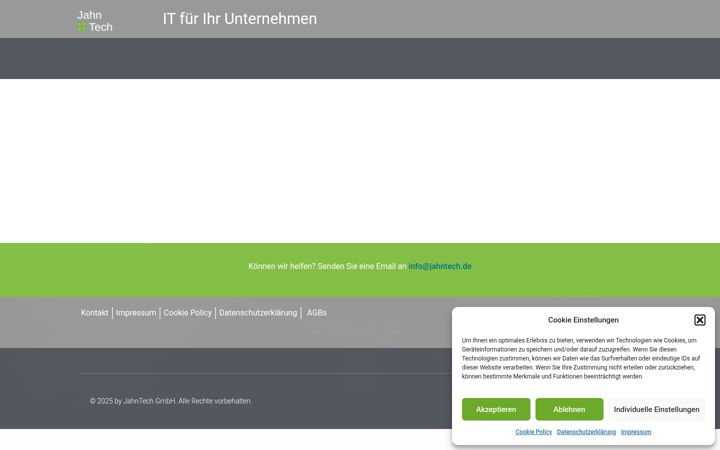 Screenshot of jahntech.de