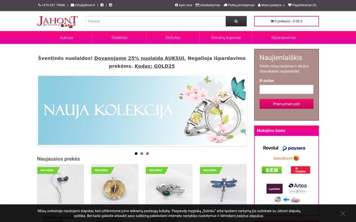 Screenshot of jahont.lt