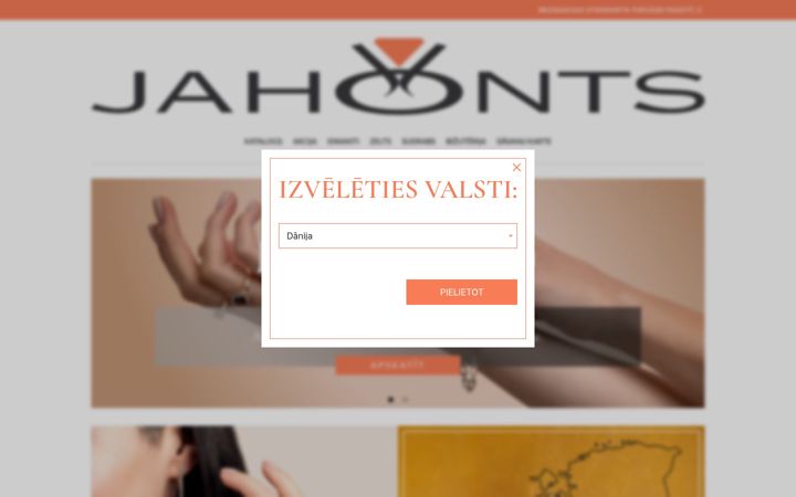 Kuvakaappaus sivustosta jahonts.com