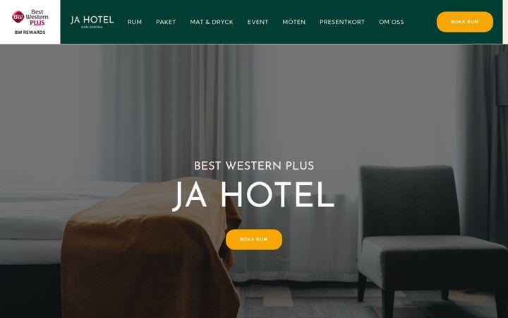 Zrzut ekranu jahotel.se