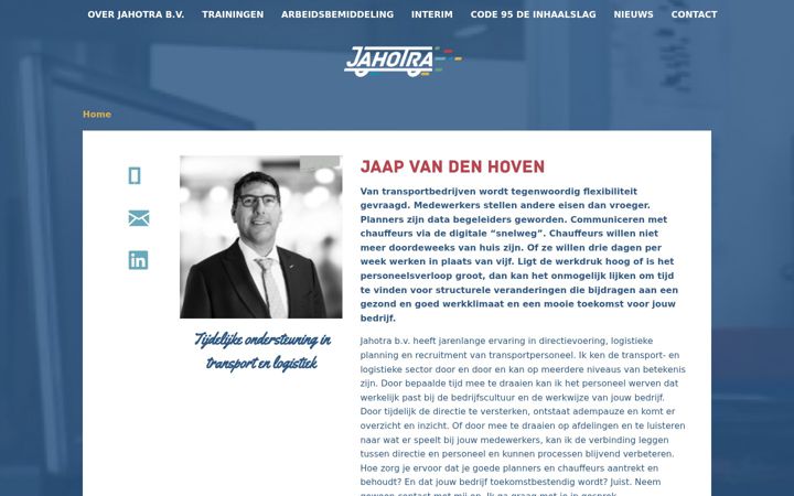 Screenshot of jahotra.nl