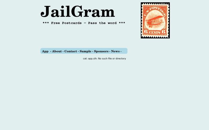 Screenshot of jailgram.com
