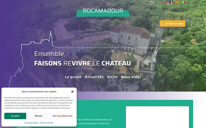 Screenshot of jaimerocamadour.com
