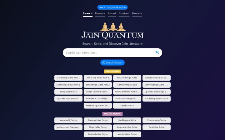 Screenshot of jainqq.org