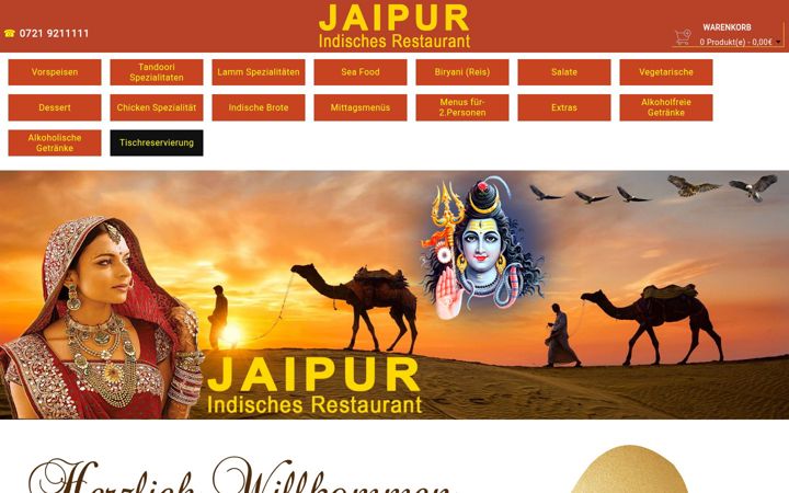 Screenshot of jaipur-ka.de