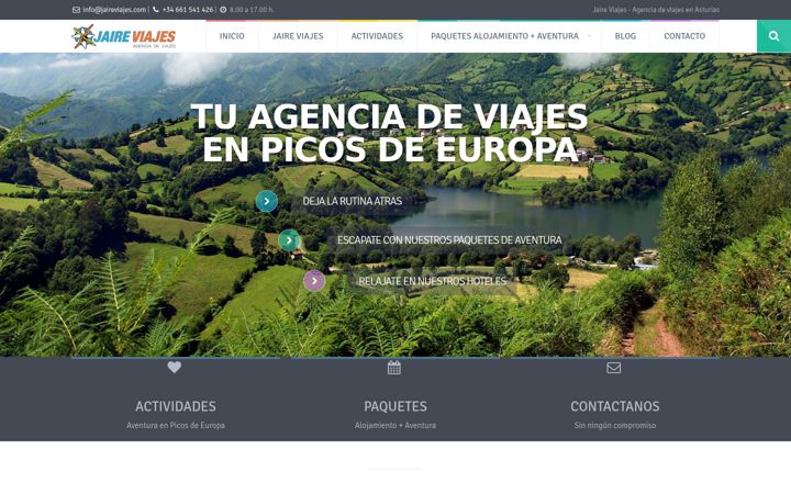 Screenshot of jaireviajes.com