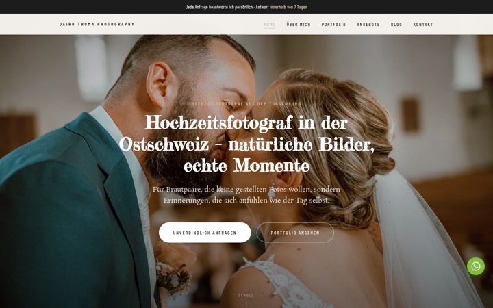 Screenshot of jairofotos.ch