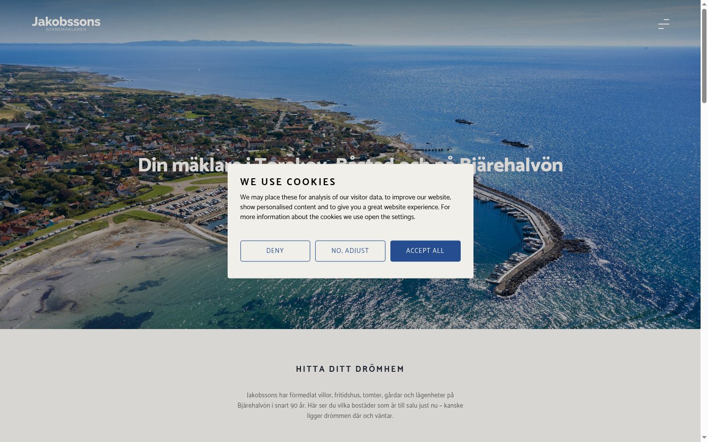 Sutikimo reklamjuostės, rodytos prieš bet kokią sąveiką, ekrano kopija