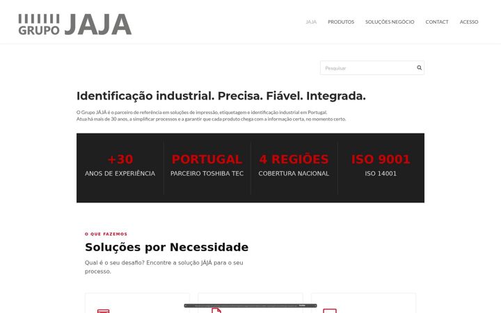 Screenshot of jajaprintingsolutions.com