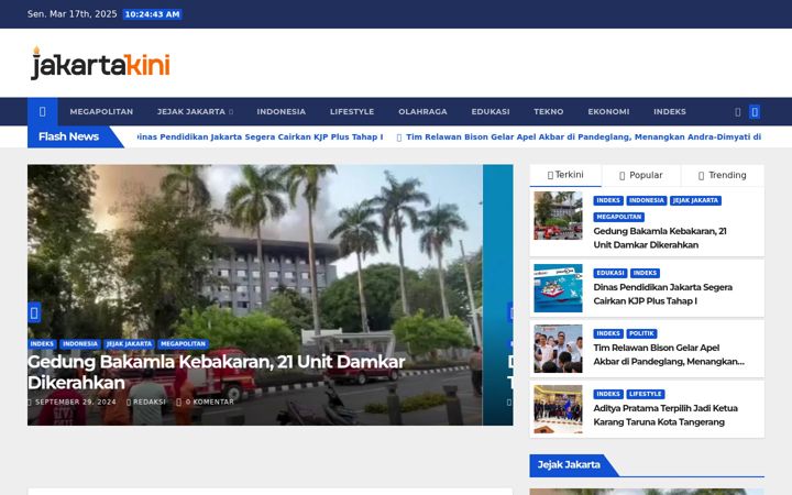 Screenshot of jakartakini.com
