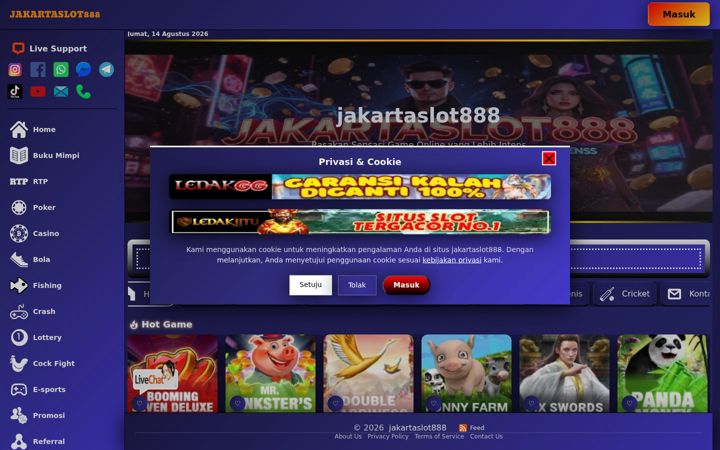 Screenshot of jakartaslot888.org