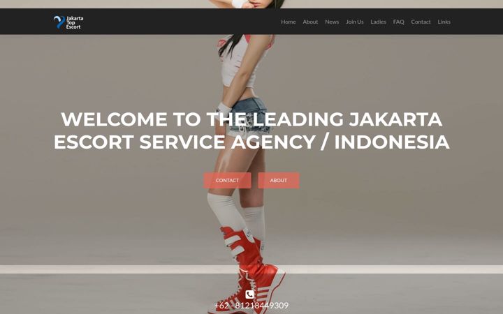 Screenshot of jakartatopescort.com