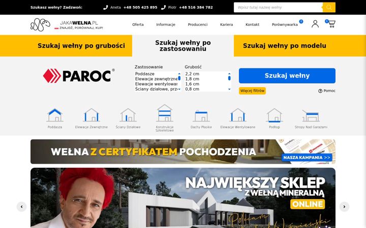 Screenshot of jakawelna.pl
