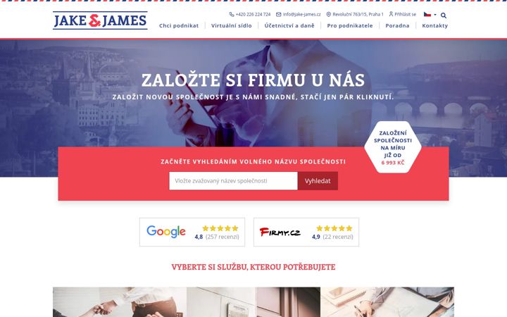 Skjermbilde av jake-james.cz