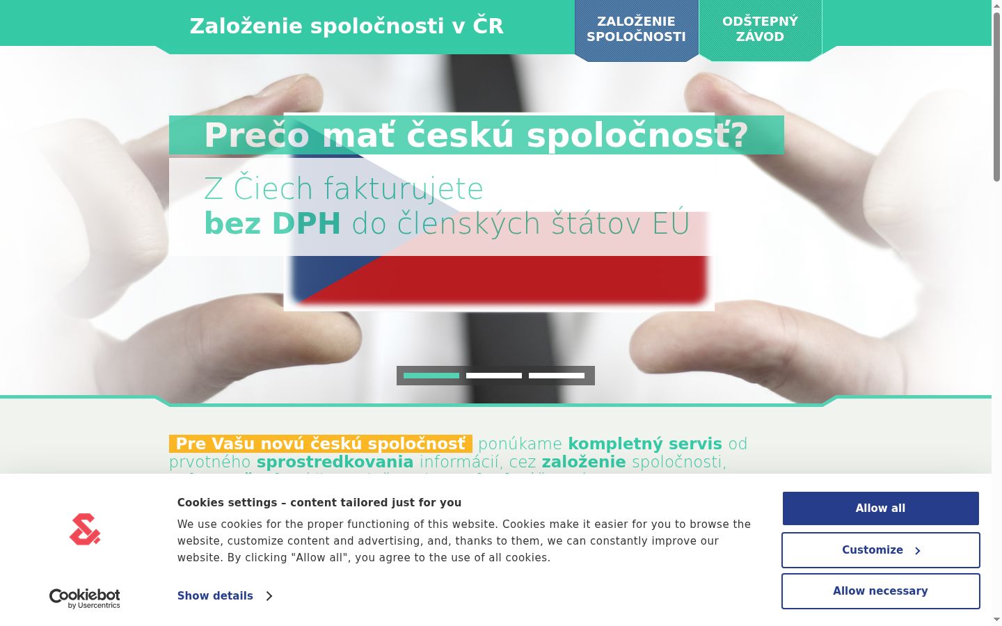 Zrzut ekranu banera zgody wyświetlanego przed jakąkolwiek interakcją