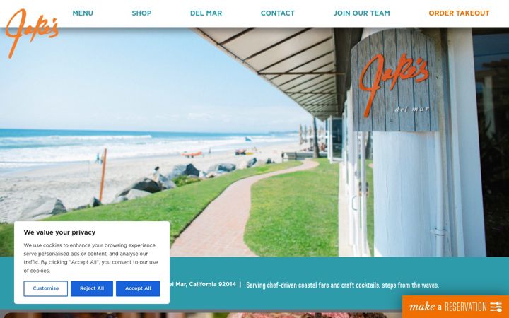 Screenshot of jakesdelmar.com