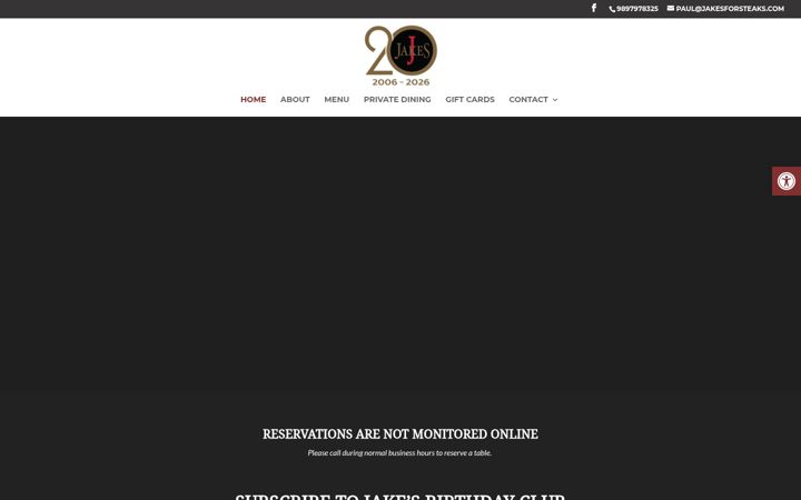Screenshot of jakesforsteaks.com