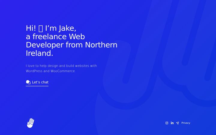 Screenshot of jakewoods.io