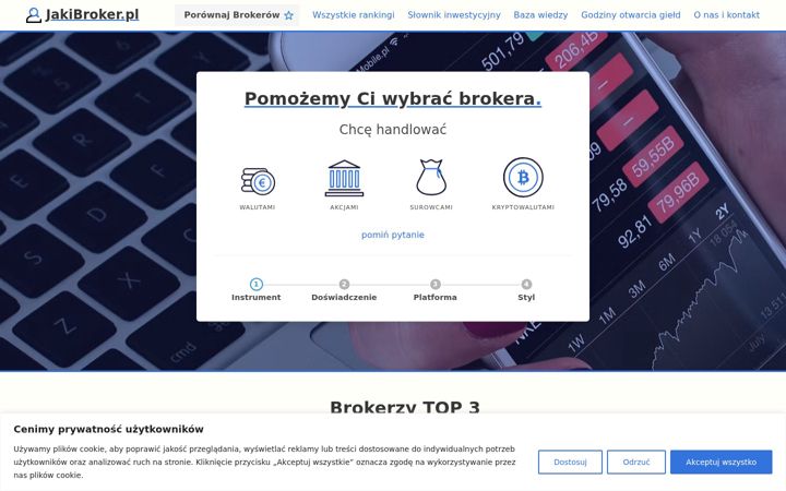 Screenshot of jakibroker.pl