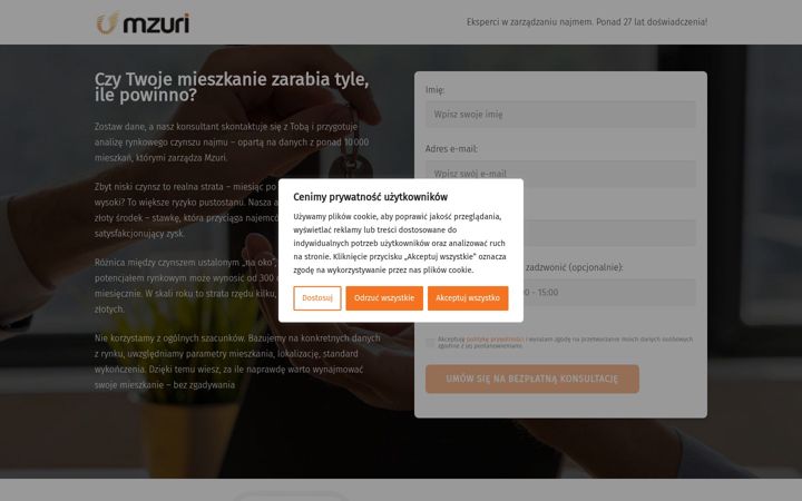 Screenshot of jakiczynsz.pl