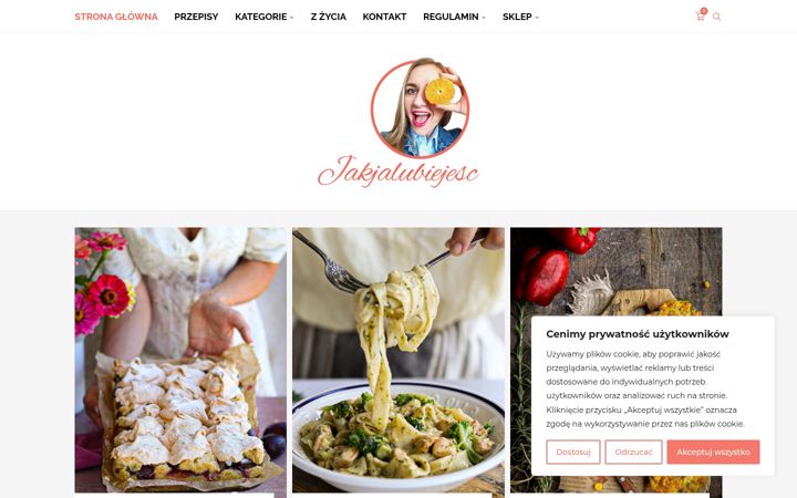 Screenshot of jakjalubiejesc.pl
