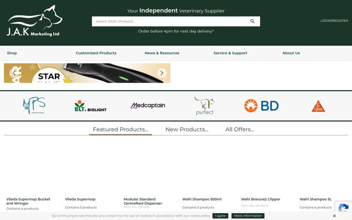 Screenshot of jakmarketing.co.uk