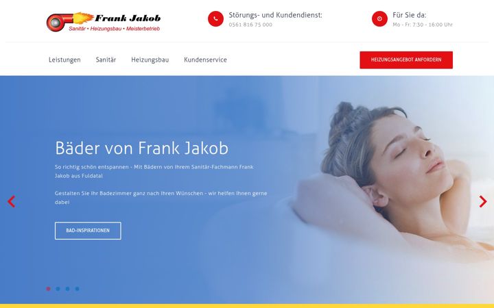 Screenshot of jakob-heizung-bad.de
