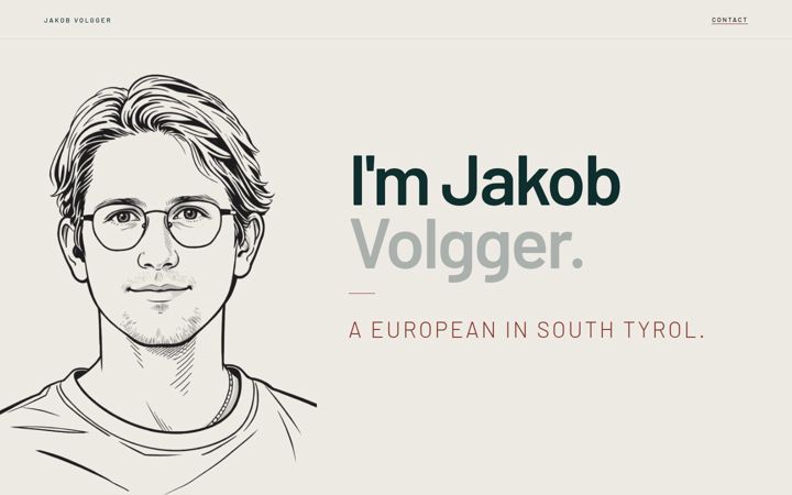 Screenshot of jakob-volgger.eu