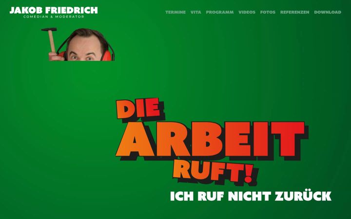Screenshot of jakobfriedrich.de