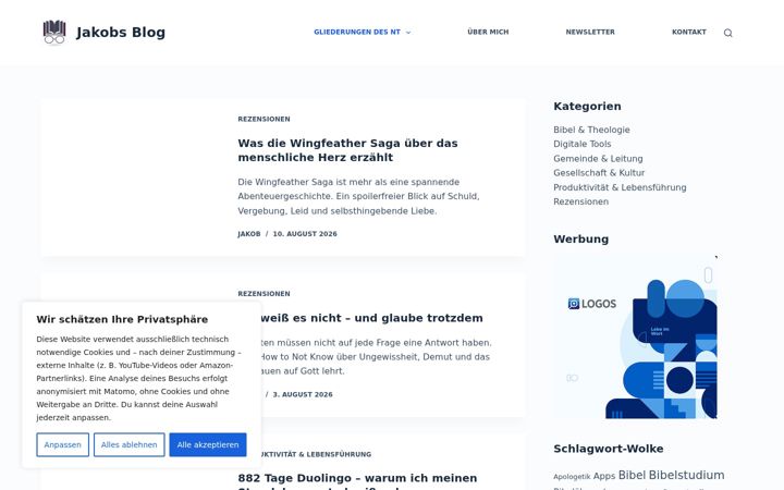 Screenshot of jakobhaddick.de