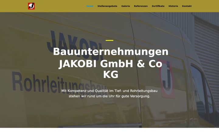 Screenshot of jakobi-bau.de