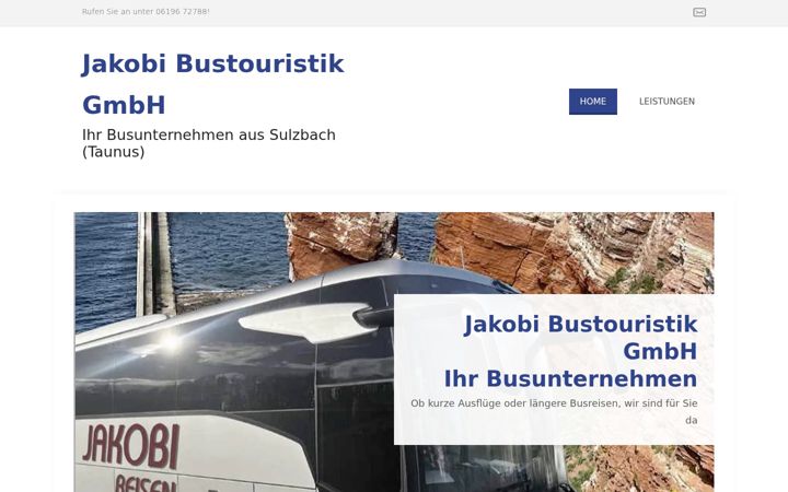 Screenshot of jakobi-busreisen.de