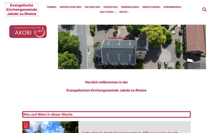 Screenshot von jakobi-rheine.de