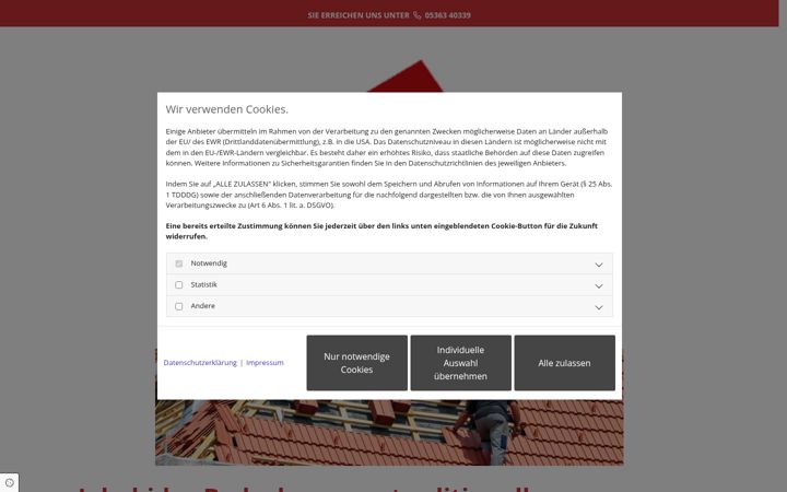 Screenshot of jakobides-bedachungen.de